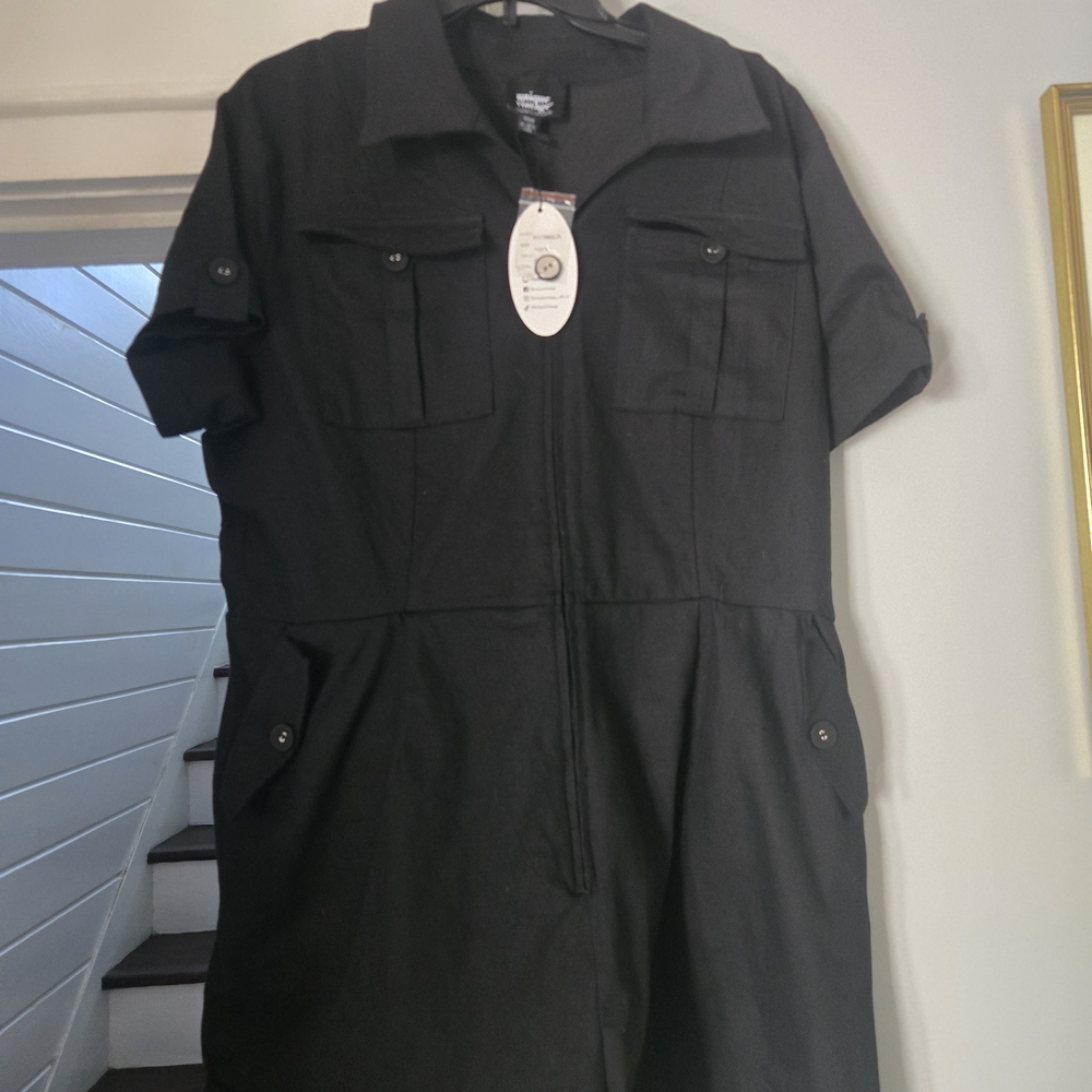 Unique Vintage Black Jumpsuit